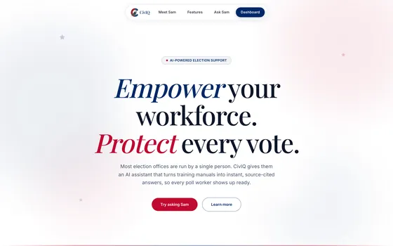 CivIQ — AI election assistant for poll workers