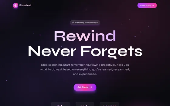 Rewind — Reflect on your past, build your future